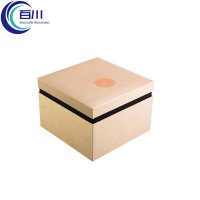 Caja de Regalo Cuadrada de Papel Recubierto Ecológico, Creativa y Variada, Caja Rígida con Logotipo Personalizado para Joyería y Productos Cosméticos