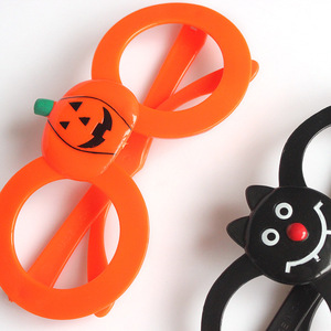 Pumpkin Shaped Halloween Glasses Orange <b>Plastic</b> <b>Frame</b> For Adults And Children Party Accessory - Product Image 2