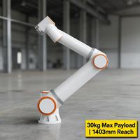 JINWEI FR30 30kg 1403mm Robot Colaborativo Pesado de 6 Ejes IP54 ISO 10218 CR CE 0.1mm para Paletización a Gran Escala y Montaje de Máquinas