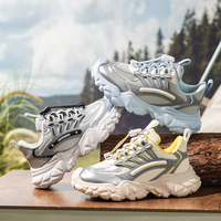 Chaussures pour enfants Cema à semelle épaisse augmentant la taille, antidérapantes et en cuir pour les sports d'hiver