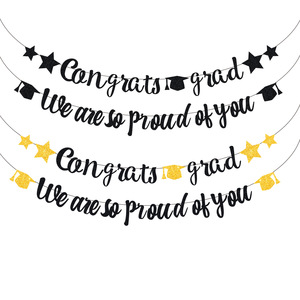 Graduation Célébration Fête <span class=keywords><strong>Fond</strong></span> Étanche En Acier Inoxydable Carré Étiquettes Adhésives Personnalisées Glitter Drapeau <span class=keywords><strong>Docteur</strong></span> Chapeau - Product Image 5