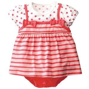 Ropa de Algodón Orgánico para Bebé Recién Nacida, Conjunto de Camiseta y Pantalones Cortos con Parches - Product Image 3