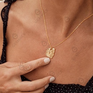 Gemnel Dainty 925 <strong>Silver</strong> <strong>Jewelry</strong> Gold Satellite Chain Summer Beach Style <strong>Crab</strong> Pendant Necklace - Product Image 3