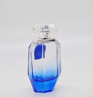 Flacon de parfum en verre bleu personnalisé de haute qualité, 100 ml