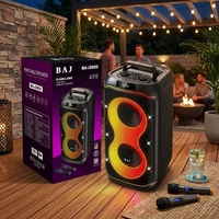 Altavoz Inalámbrico BA-J2602, Promoción de Inauguración, Sonido Estéreo con Bajos, RGB, Bajo MOQ, Marca Privada de Fábrica, Entrega Rápida en 7 Días