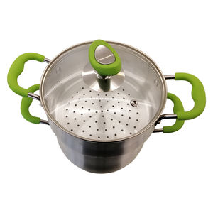 Marmite à soupe avec cuiseur vapeur, fond à induction, ensemble de batterie de cuisine, marmite en aluminium, couscoussier - Product Image 5