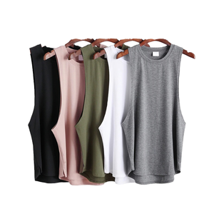 Débardeur de sport en coton tricoté pour homme, décontracté, sans manches, pour la musculation, la gym, le fitness, la course à pied, séchage rapide - Product Image 1