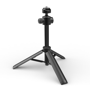 Mini trépied perche à selfie avec tige extensible et poignée, portable en ABS et aluminium pour webcam, smartphone, caméra de vlog - Product Image 2