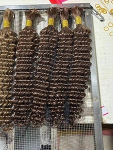 Cabello Humano al por Mayor para Trenzas, 100g, Cabello Rizado Birmano, Trenzas Boho, Color Personalizado, Cabello Virgen para Trenzar en Verano - Product Image 3