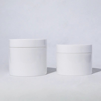 Pot cosmétique rond blanc vide de 50g, 100g, 200g, 300g, 500g pour crème de soin et poudre libre – Pot en plastique