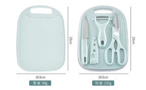 Set di 4 coltelli da <span class=keywords><strong>cucina</strong></span> da <span class=keywords><strong>cucina</strong></span> di <span class=keywords><strong>base</strong></span> con tagliere - Product Image 2