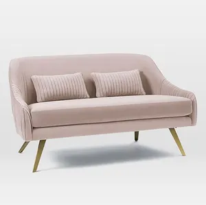 Sofá individual personalizable, cama rh, individual, tapizado en yasita, color rosa