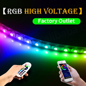 Tira de Luces LED RGB de Alta Tensión SMD2835 5050 a Todo Color, Impermeable, con Control Remoto por Aplicación, 60 LED, 180 LED, Gran Oferta - Product Image 3