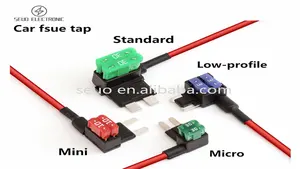 SEUO 12V Auto Add-A-Circuit Sicherungs hahn adapter Maxi Mini Micro Blade Sicherungs halter Kfz-Sicherung für ATM/ATO/ATC/APM