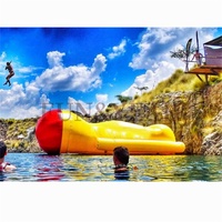 Jouets gonflables pour le lac : Blob de catapulte aquatique gonflable pour sports nautiques et sauts aquatiques