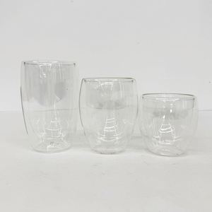 Vaso de doble pared de borosilicato resistente al calor de 8oz, 12oz, 15oz para vino, té, leche, cerveza, ideal para envolturas UV DTF - Envío desde almacén de EE. UU. - Product Image 2