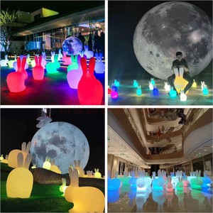 Luna Llena flotante impermeable gigante Pvc planeta globo Led Luna centro comercial publicidad inflables motivo Decoración - Product Image 6