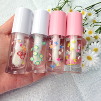 Huile à lèvres de luxe en gros 6ML avec étiquette et emballage personnalisés, hydrate en profondeur les lèvres sèches, mini huile à lèvres portable