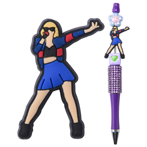 Nuevas Cuentas de Silicona PVC con Diseño Irregular de la Estrella Pop Selena Swiftie para la Creación de Joyas, Bolígrafos, Collares y Pulseras - Product Image 4