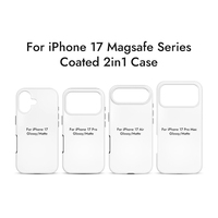 Coque de téléphone 2-en-1 3D par sublimation pour iPhone 17 16 15 14 13 Pro Max, coques magnétiques vierges pour Samsung S26 S25 S24 S23