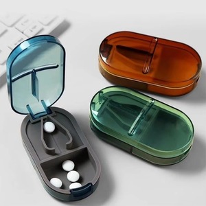 Gujia Private Label 30 Compartments Storage Case Clear Two Week Eco Friendly Portable Medicine Black Plastic Pill Box Organizer - Product Image 2