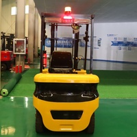 Chariot élévateur électrique à charge lourde de 4 tonnes RTS avec 4 roues motrices et direction assistée pour la manutention de matériaux sur chantier, travail efficace