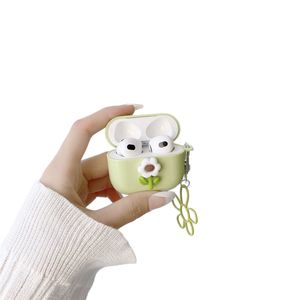 เคสลายดอกไม้สีเขียวมัทฉะสำหรับหูฟังไร้สาย AirPods รุ่นที่ 4, เคสป้องกันสำหรับ Pro2 สำหรับเคสหูฟัง Apple รุ่นที่ 3 - Product Image 5