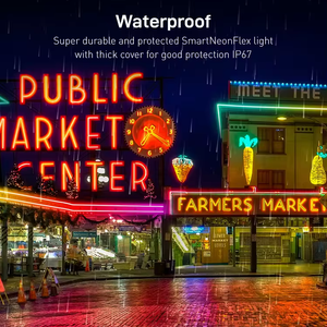 AC110V 220V SMD2835 <span class=keywords><strong>LED</strong></span> Strip ánh sáng 8*16 mét Đèn <span class=keywords><strong>Neon</strong></span> IP67 không thấm nước PVC Silicone ngoài trời chiếu sáng 100 m/cuộn cho cảnh quan - Product Image 5