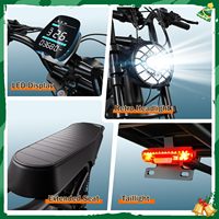 Bicicleta Eléctrica de 1000W 48v 15ah 25ah 25km/h, Bicicleta Eléctrica de Carga con Llantas Gruesas de 20 Pulgadas, Cuadro de Acero, Almacén en la UE, Fatbike para Adultos