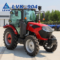 Tracteur agricole 4x4 de 90 CV pour vergers et chemins, à transmission hydraulique et moteur diesel, vente en gros Chine
