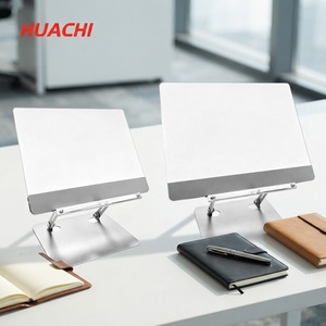 Support de lecture portable en métal et verre réglable et rotatif pour ordinateur portable et <span class=keywords><strong>téléphone</strong></span> HUACHI - Product Image 4