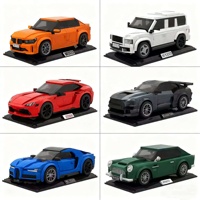 Set de Bloques de Construcción de Vehículos Personalizados, Coche, Motocicleta, Avión, Ladrillos MOC, Fabricante de Juguetes de Modelos ABS OEM/ODM