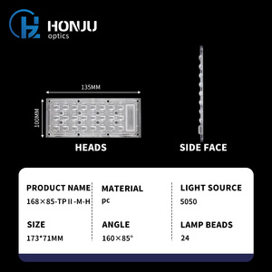 Outdoor Lighting Cob Commercial Down Optics <strong>Lenses</strong> <strong>Fresnel</strong> Led High Bay Manufacturing Projector Track Flood Street Light <strong>Lens</strong> - Product Image 3