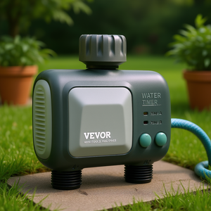 Temporizador de Agua Vevor de 2 Zonas, Cuerpo de Plástico para Exteriores, Conector de Manguera Inteligente, Controlador de Riego de Jardín - Product Image 3