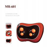 Nouveau type de coussin de massage chauffant infrarouge et pétrissant à piles pour le cou, le dos, les épaules, la taille et les fesses, en promotion