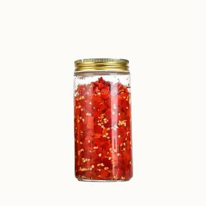 Venta al por Mayor de Frascos de Vidrio Transparentes Reciclables y Ecológicos, Estilo Mason de Boca Ancha, 8 Oz 16 Oz, Tapa Metálica, Impresión por Serigrafía, para Galletas - Product Image 2