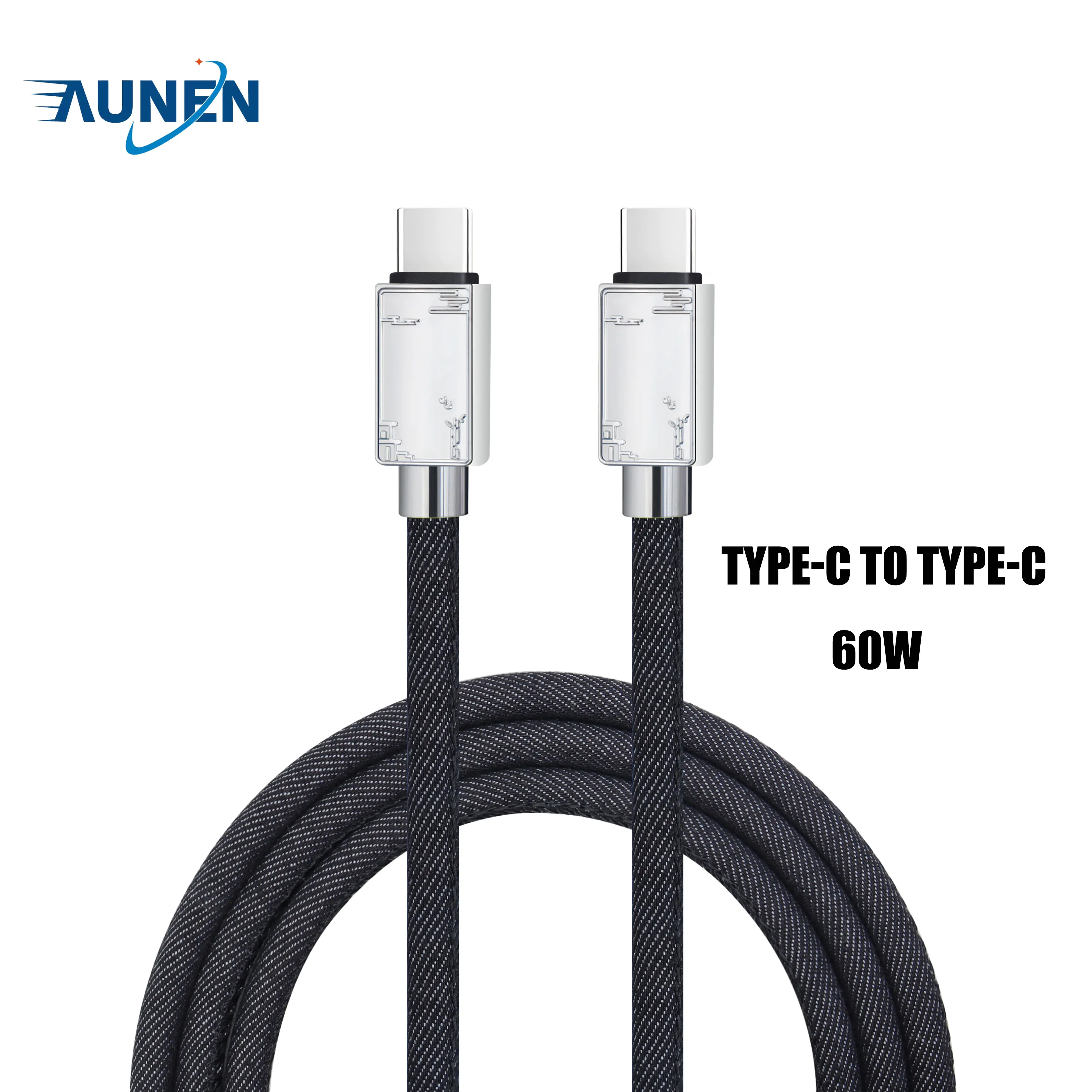 Джинсовый/джинсовый кабель USB Type-C Кабель 1,8 м Быстрая зарядка Type-C зарядный шнур для apple/andriod