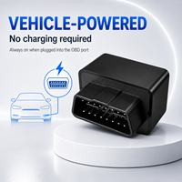 Dispositif de suivi de véhicule à distance OBD Mini 2G 4G LTE GPS Beidou GLONASS avec détection ACC, alarme anti-effraction, surveillance de conduite et stockage cloud