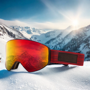 Masque de <span class=keywords><strong>ski</strong></span> anti-buée polarisé avec protection <span class=keywords><strong>UV400</strong></span>, système magnétique, compatible avec lunettes de vue (OTG), 9 couleurs, verres interchangeables pour le <span class=keywords><strong>ski</strong></span> - Product Image 1