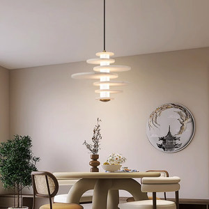 Natural Marble Pendant <b>Light</b> Long Shape E27 Led Single Head <b>Chandelier</b> For Living Room Study Desk Hotel Reception - Product Image 3