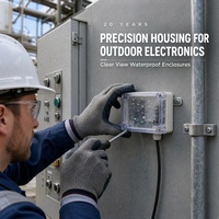 Boîtier de projet étanche compact, petite boîte de jonction en plastique, boîte électrique étanche IP65 pour extérieur