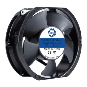 7 inch 1751 172*150*51mm high air flow AC DC axial cooling fan 170mm ventilation waterproof fan