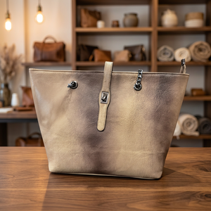 Bolso de Mano Tipo Clutch Impermeable con Cierre de Cuero Genuino para Mujer BS INTERNATIONAL - Duradero, Gran Capacidad, Ecológico, Ligero y Suave - Product Image 3