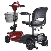 Scooter électrique à quatre roues Wuxi LEO pour personnes âgées, pliable, électronique, 24V 180W, autonomie 10-15 km, vitesse 11-20 km/h, 10-20 Ah