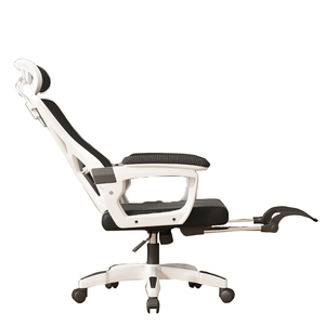 Sillón <span class=keywords><strong>reclinable</strong></span> ergonómico de tela de malla completa para jugadores con reposacabezas ajustable y función giratoria Silla barata - Product Image 3