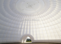 Tente igloo gonflable géante personnalisable avec éclairage LED, dôme imperméable, pompe à air électrique, ballon pour mariages, fêtes, publicité