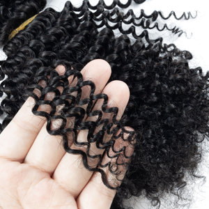 Extensiones de Cabello Remy Ruso 100% Virgen al por Mayor, Paquetes de Cabello con Punta I Invisible Hechos a Mano, Extensiones Afro Rizadas para Uso Diario - Product Image 3