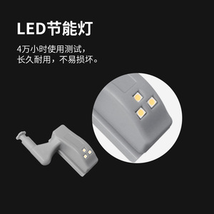 Lumière LED à charnière Woyuan Core 3500K blanc chaud, lumière de placard à montage en surface, capteur tactile 23A12V 27A12V - Product Image 2