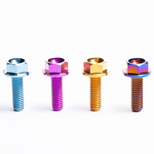 Pernos hexagonales de titanio GR5 personalizados con acabado azul quemado, lisos, M8 x 20 mm, para ensamblaje de accesorios de controlador - Product Image 3