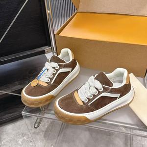 High-quality Designer Brand Custom-made Slip-on Genuine Leather Sports Shoes-<b>Thick</b> Sole Anti-odor-Luxury Fashion Classic Brand - Product Image 2